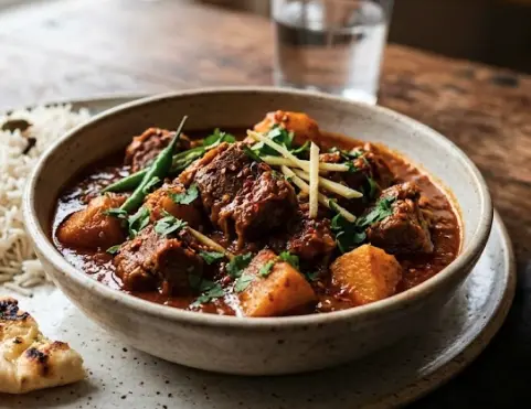 Lamb Vindaloo at Nabi Grill Kebab East Indian Restaurant in Winnipeg, MB